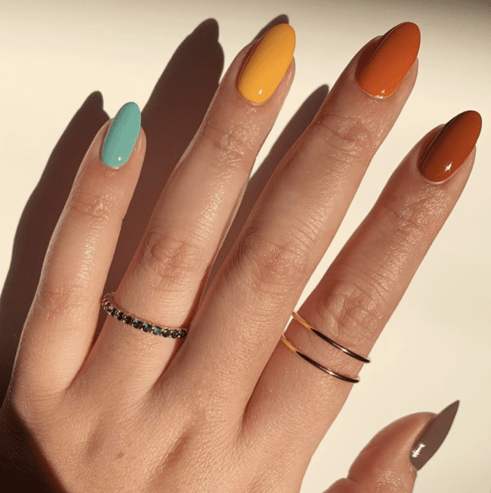 Multicolored Nails